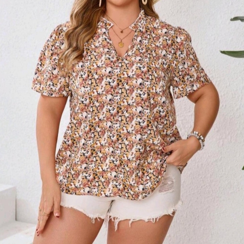 Floral Print Women's Top 💐